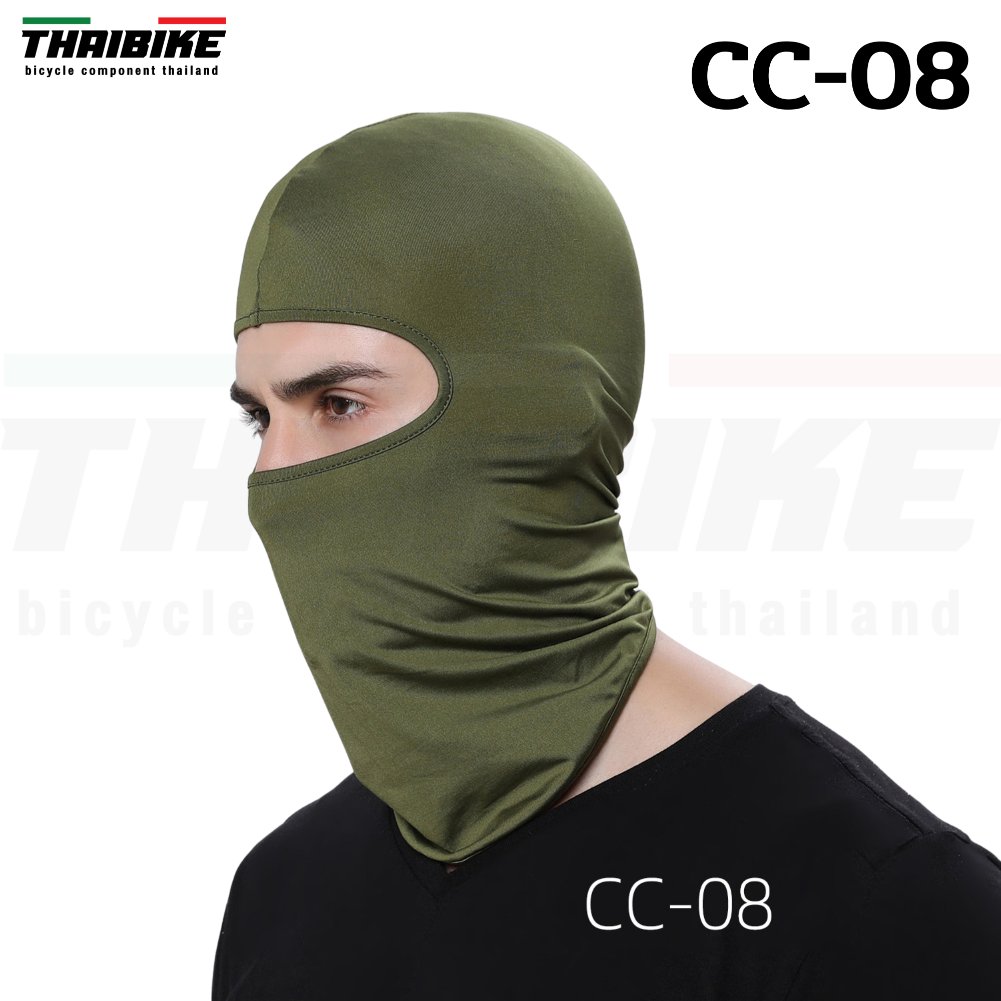 โม่งเต็มใบ ผ้าคลุมหัวกันเหงื่อ ปั่นจักรยาน ออกกำลังกาย ขี่มอเตอร์ไซต์ ผ้ารองหมวกกันน็อค THAIBIKE