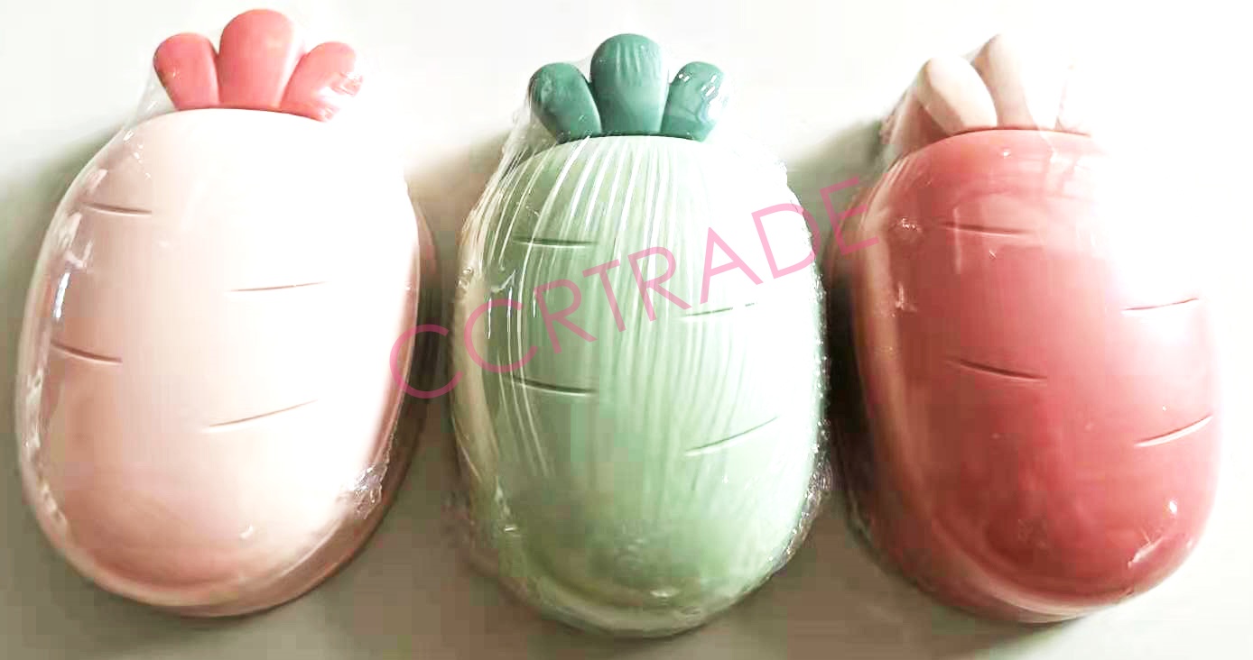 กล่องสบู่แครอท ฝาเปิด 10x15.5 ซม.(งานห้าง)