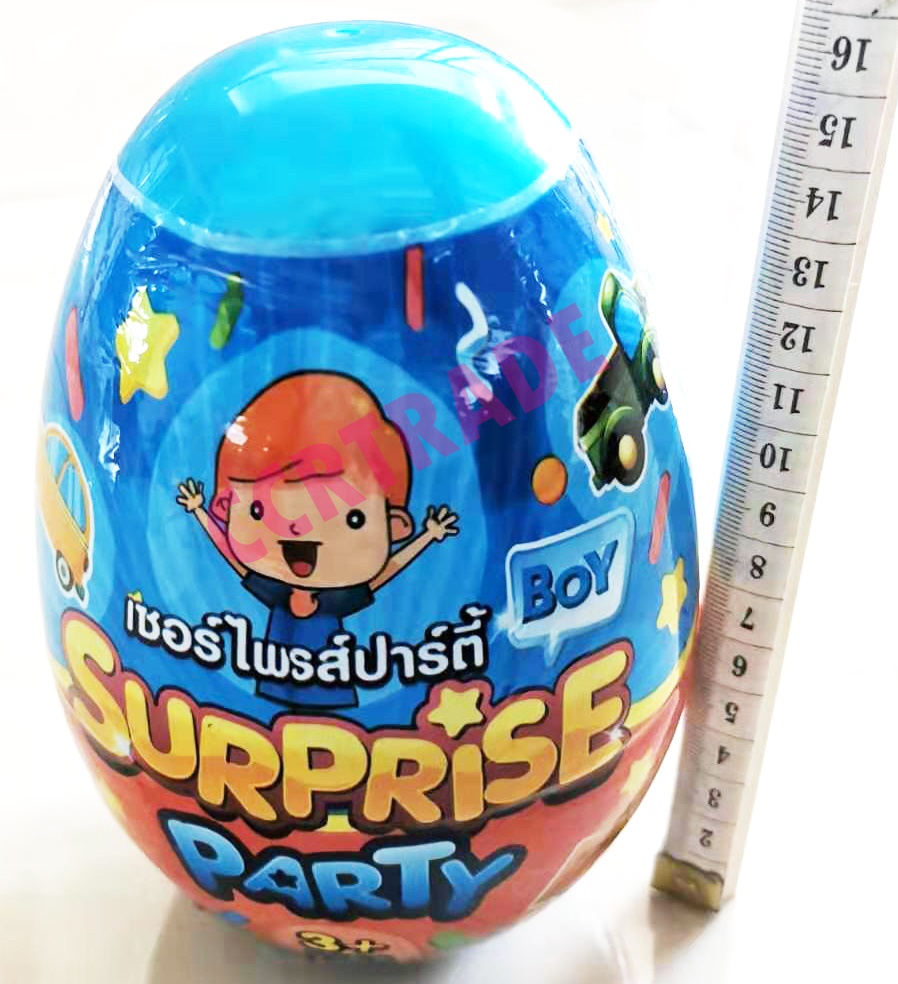 ไข่เซอร์ไพร์สปาร์ตี้ รถ 3 คันใหญ่ 16x19 ซม.(คละแบบ)