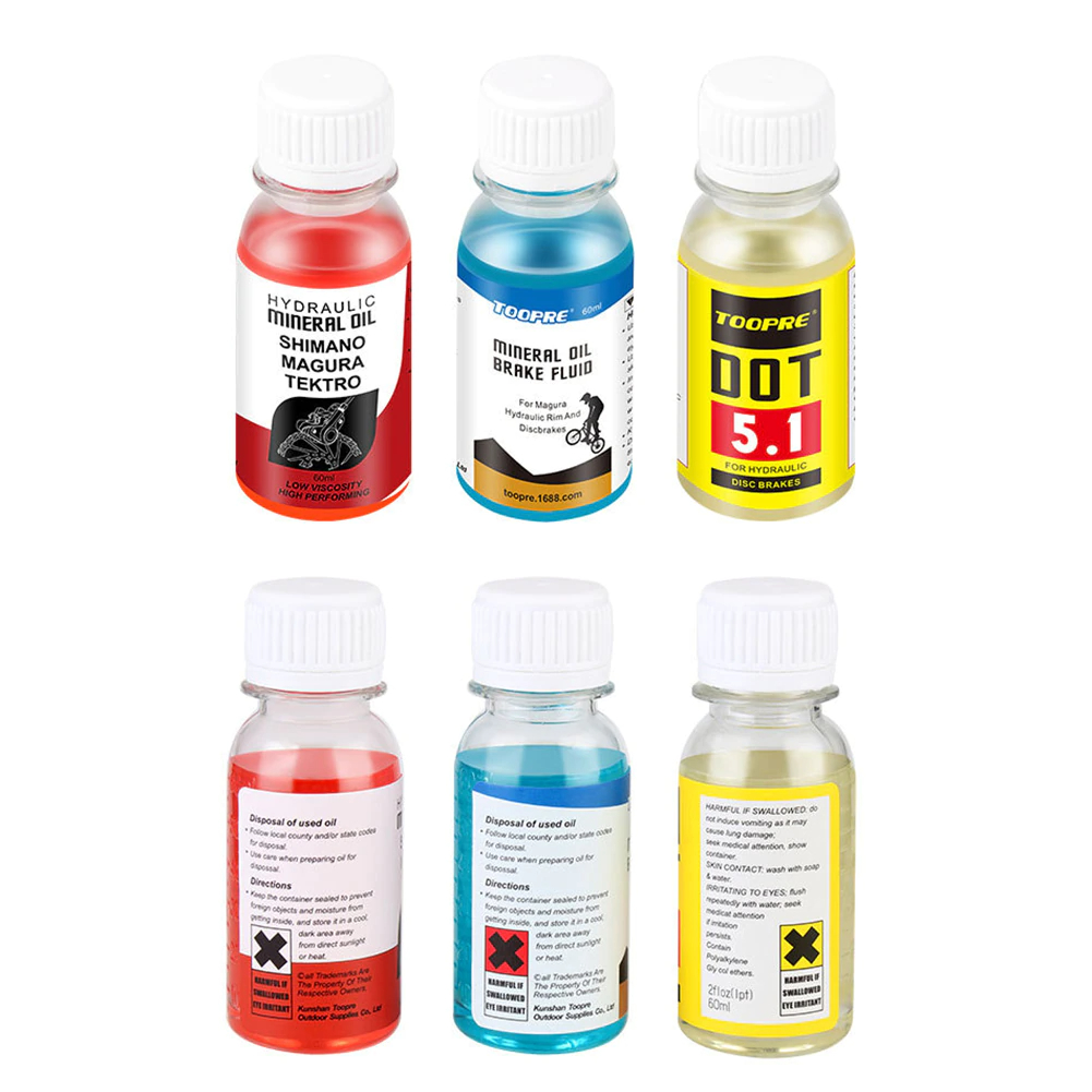 น้ำมันเบรคจักรยาน TOOPRE FOR SHIMANO Mineral Oil MAGURA DOT5.1 ขนาด 60ml