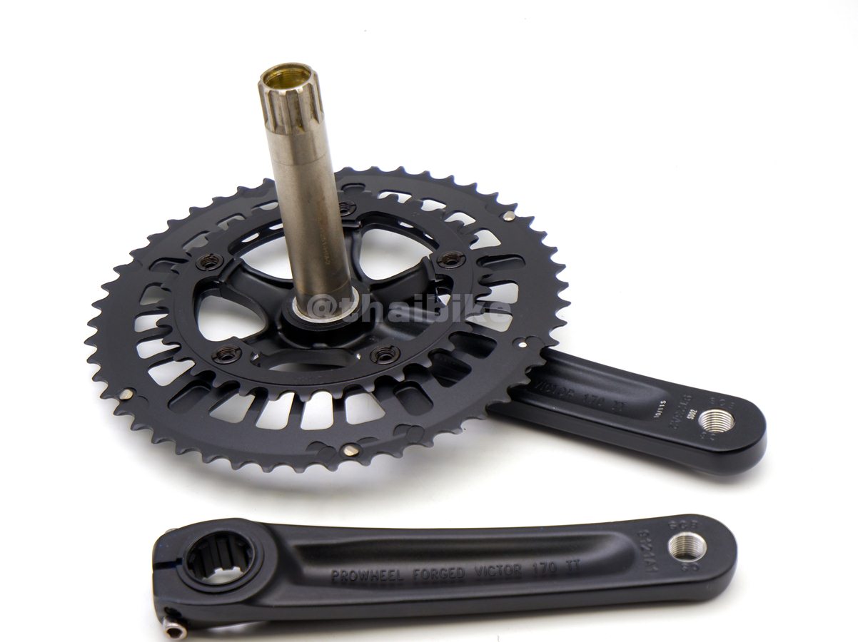 ชุดขาจานจักรยาน PROWHEEL VICTOR 50-34 พร้อมกะโหลกอัด ขายาว 170