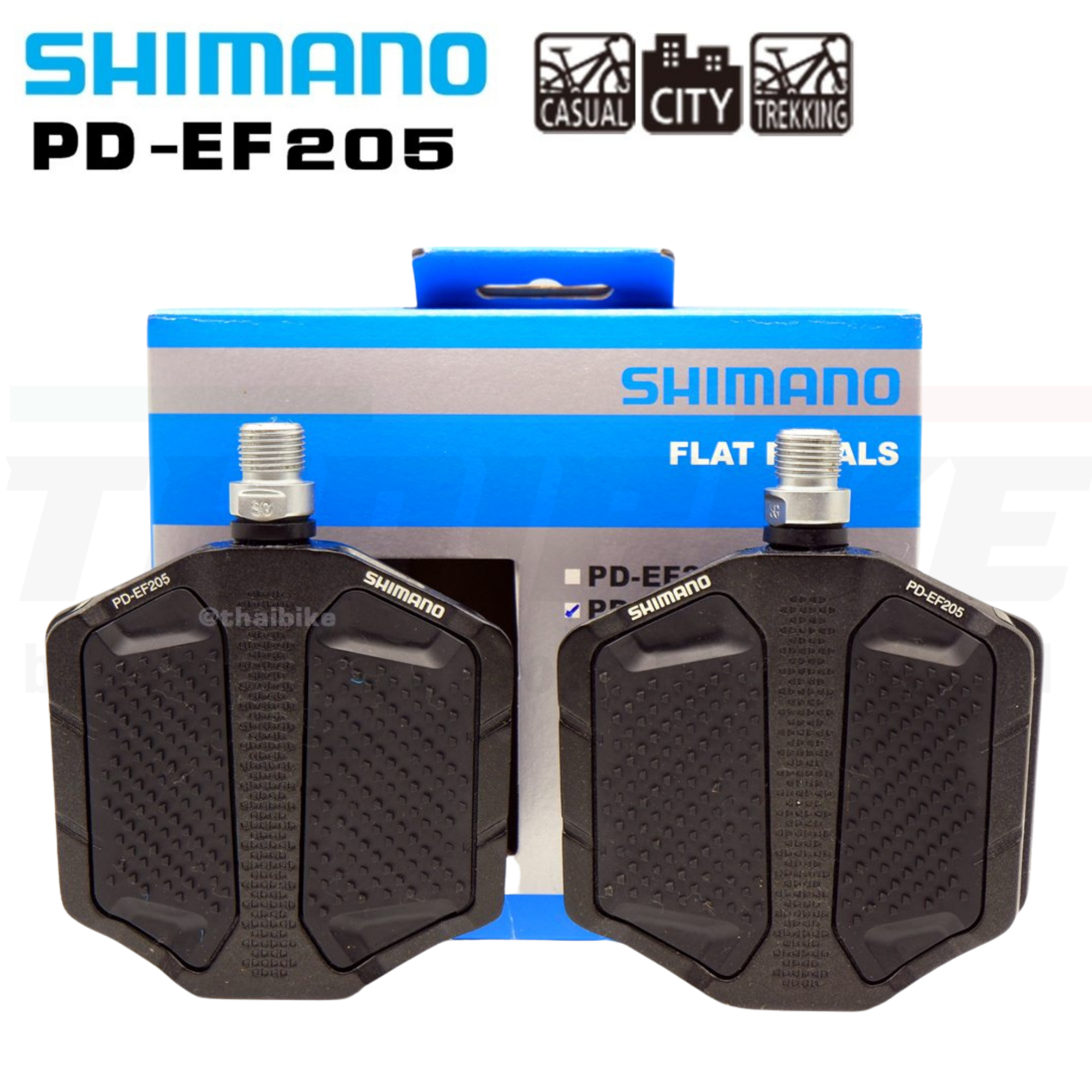 บันไดจักรยานเสืออหมอบเสือภูเขา SHIMANO แบบ FLAT รุ่น EF205