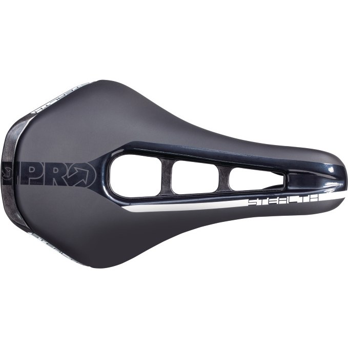 อานจักรยานเสือหมอบ SHIMANO PRO STEALTH สีดำ รางสแตนเลส