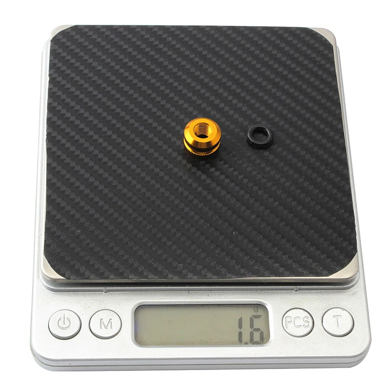 (2ชิ้น)น็อตวาล์วยางในรถจักรยานอลูมิเนียม MUQZI CNC Tire Vacuum Law Mouth Nut Bike Tire Inner Valve Cap