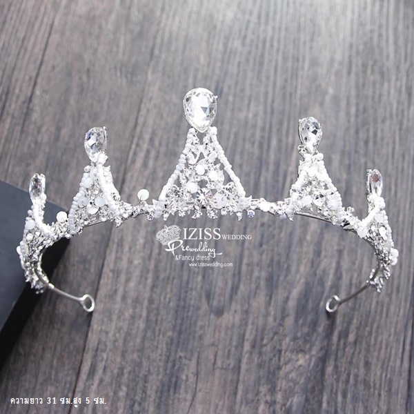 AC032 **รวม17 แบบเทียร่าสวยๆ**พรีออเดอร์เทียร่า มงกุฎเพชร ต่างหูและสร้อยคอ ชุดเครื่องประดับเจ้าสาวสวยหรูดุจเจ้าหญิง