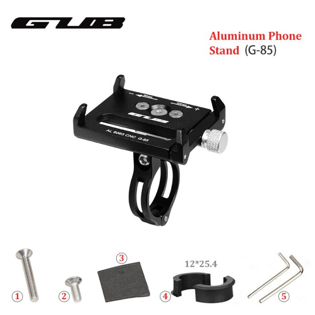 ขาจับมือถือกับจักรยานอลูมิเนียม GUB G-85 Bike Phone Holder Handlebar