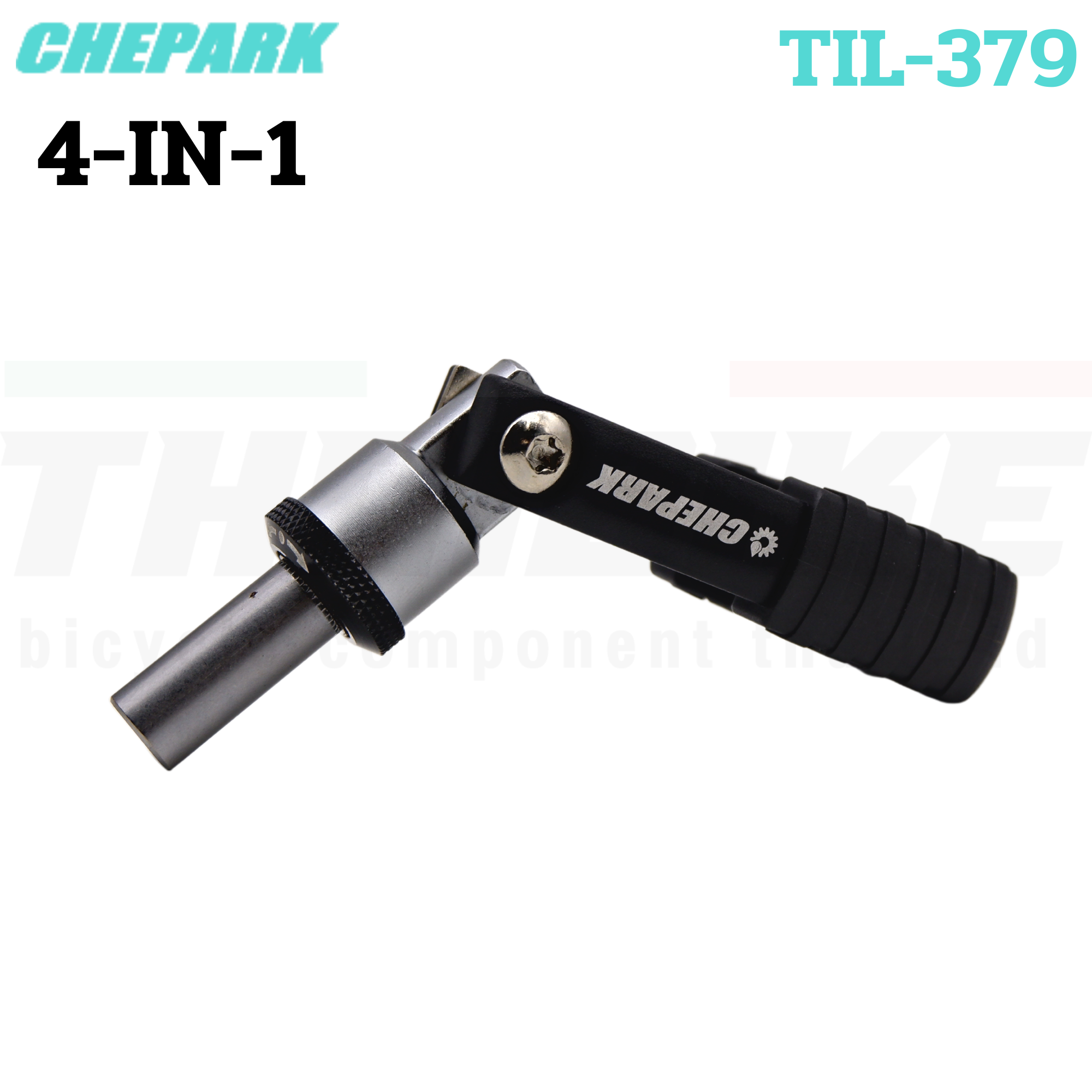 เครื่องมือซ่อมจักรยาน พกพาสะดวกแบบฟรีปรับได้ พร้อมหัว CHEPARK TIL-379 TIL-376