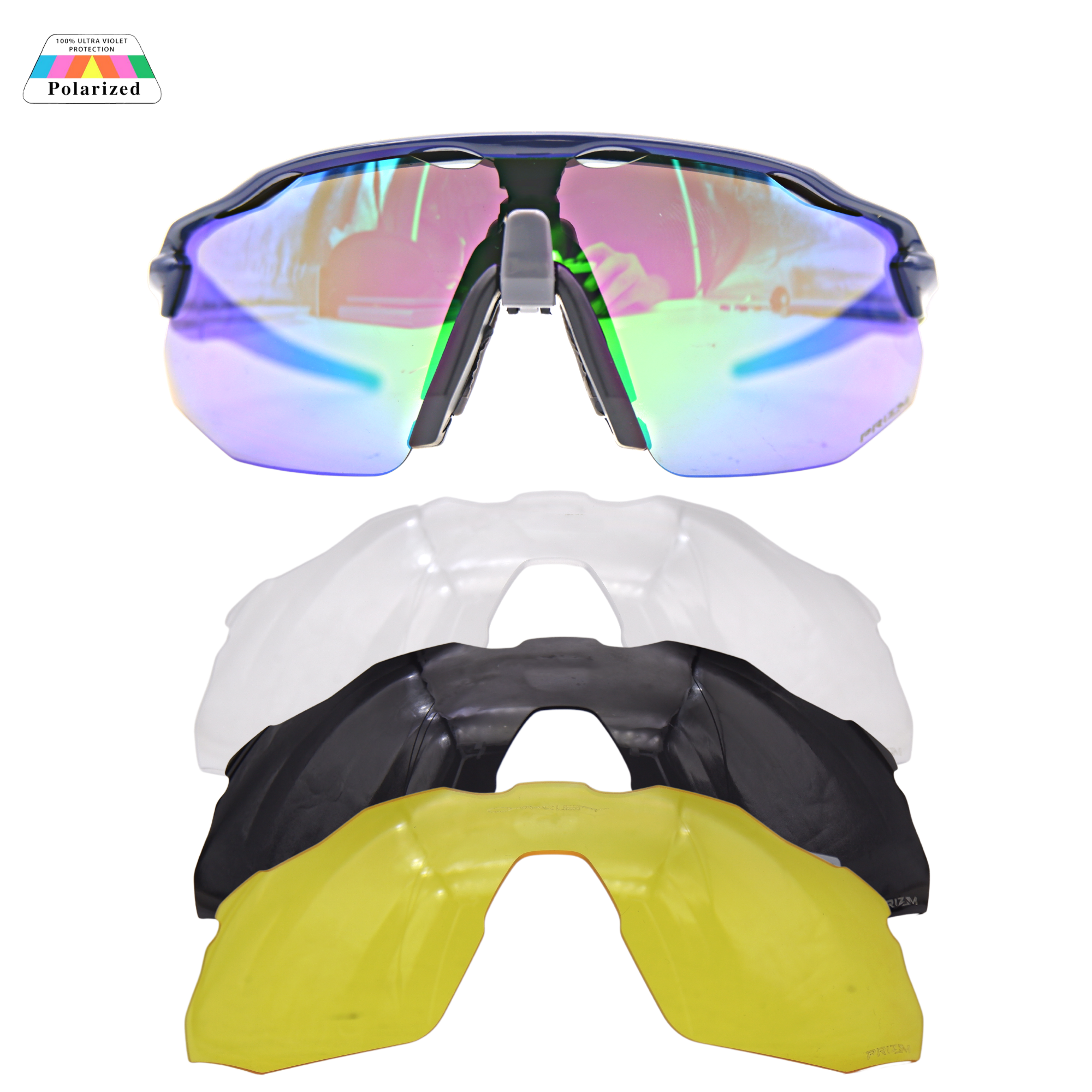 แว่นตาปั่นจักรยานเลนส์ POLARIZE T-REX เปลี่ยนเลนส์ 3 เลนส์