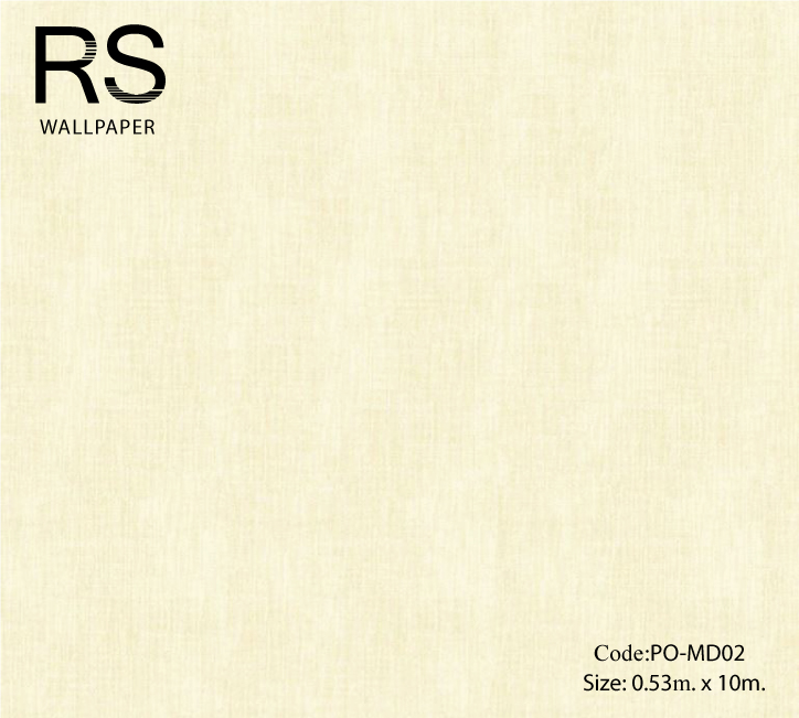 วอลเปเปอร์พื้นสีขาวแกมเหลืองผสมกลิตเตอร์สีเงิน PO-MD02