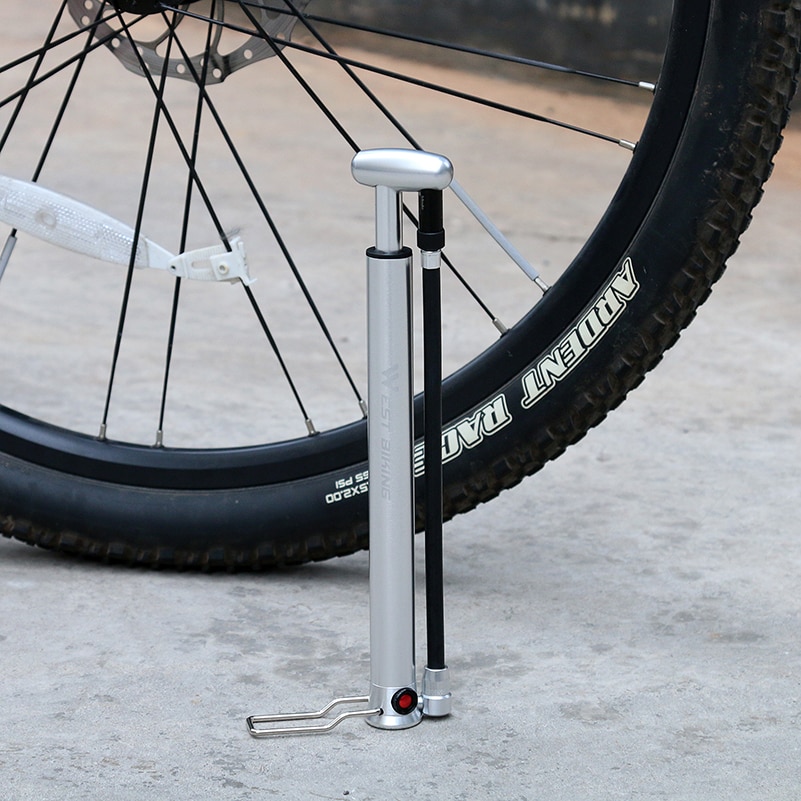 สูบจักรยานพกพา WEST BIKING สูบง่าย พกพสะดวก อัดได้ถึง 160PSI รองรับจุ๊บเล็ก จุ๊บใหญ่