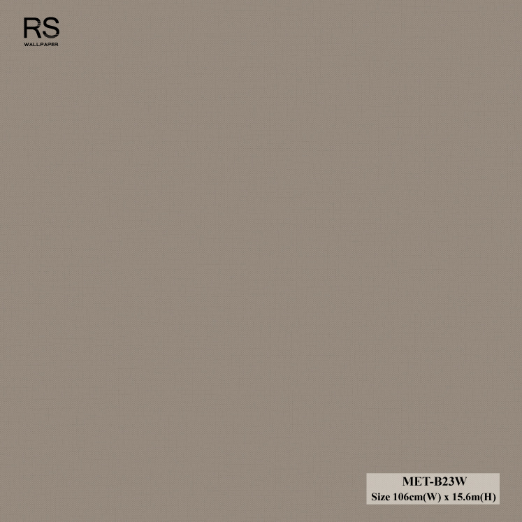 วอลเปเปอร์สีเทาเข้มอมน้ำตาล MET-B23W
