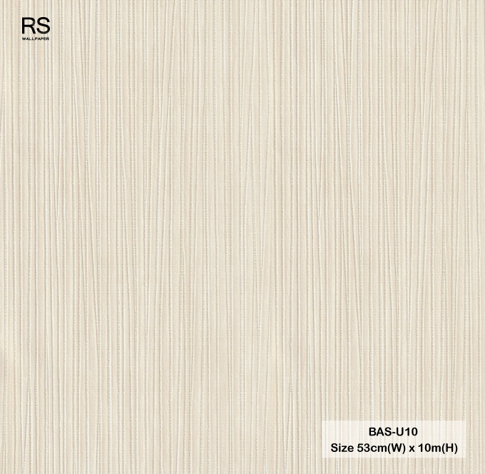 วอลเปเปอร์สีน้ำตาลครีม BAS-U10