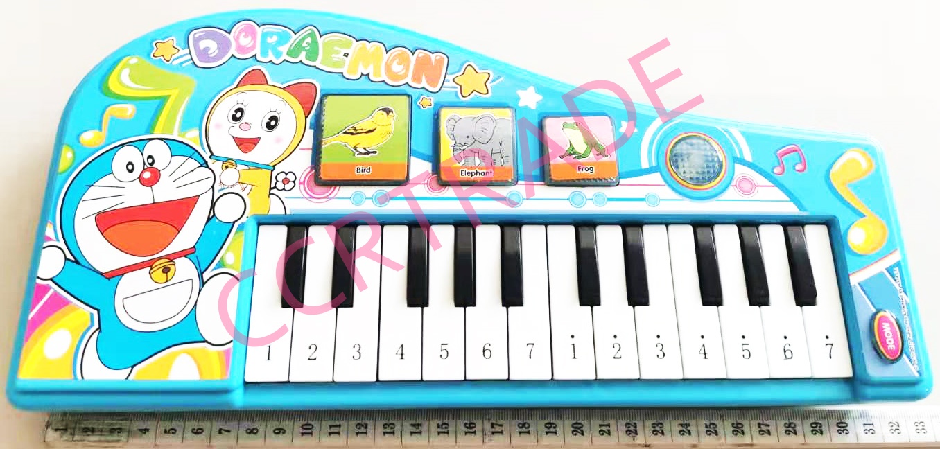 เปียโนโดราเอม่อน มีเสียง มีไฟกล่อง 16x33 ซม.(ลิขสิทธิ์แท้)(1x3)