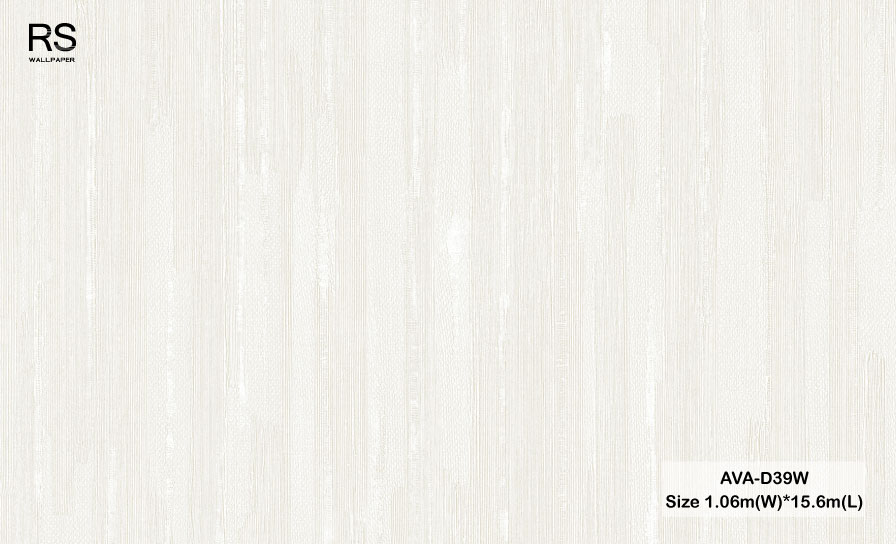 วอลเปเปอร์ สีขาวอมครีม AVA-D39W