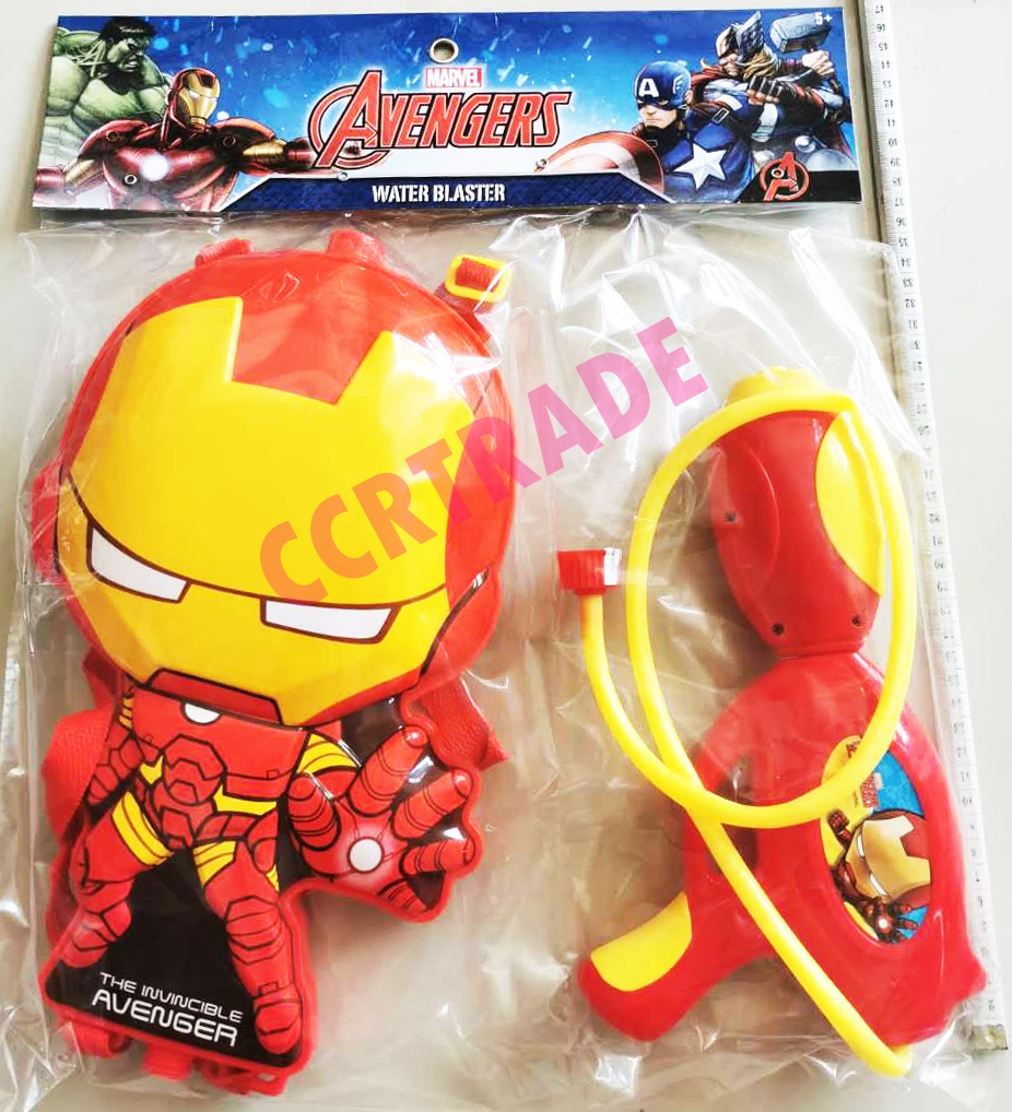 เป้ฉีดน้ำไอร่อนแมนจัมโบ้+ปืนปั้มลม 39x51 ซม.(ลิขสิทธิ์แท้)(1x2)