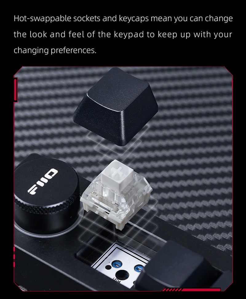 FiiO KB1K คีย์บอร์ด Mechanical สำหรับเครื่องเสียง ตั้งมาโครได้ ประกันศูนย์ไทย