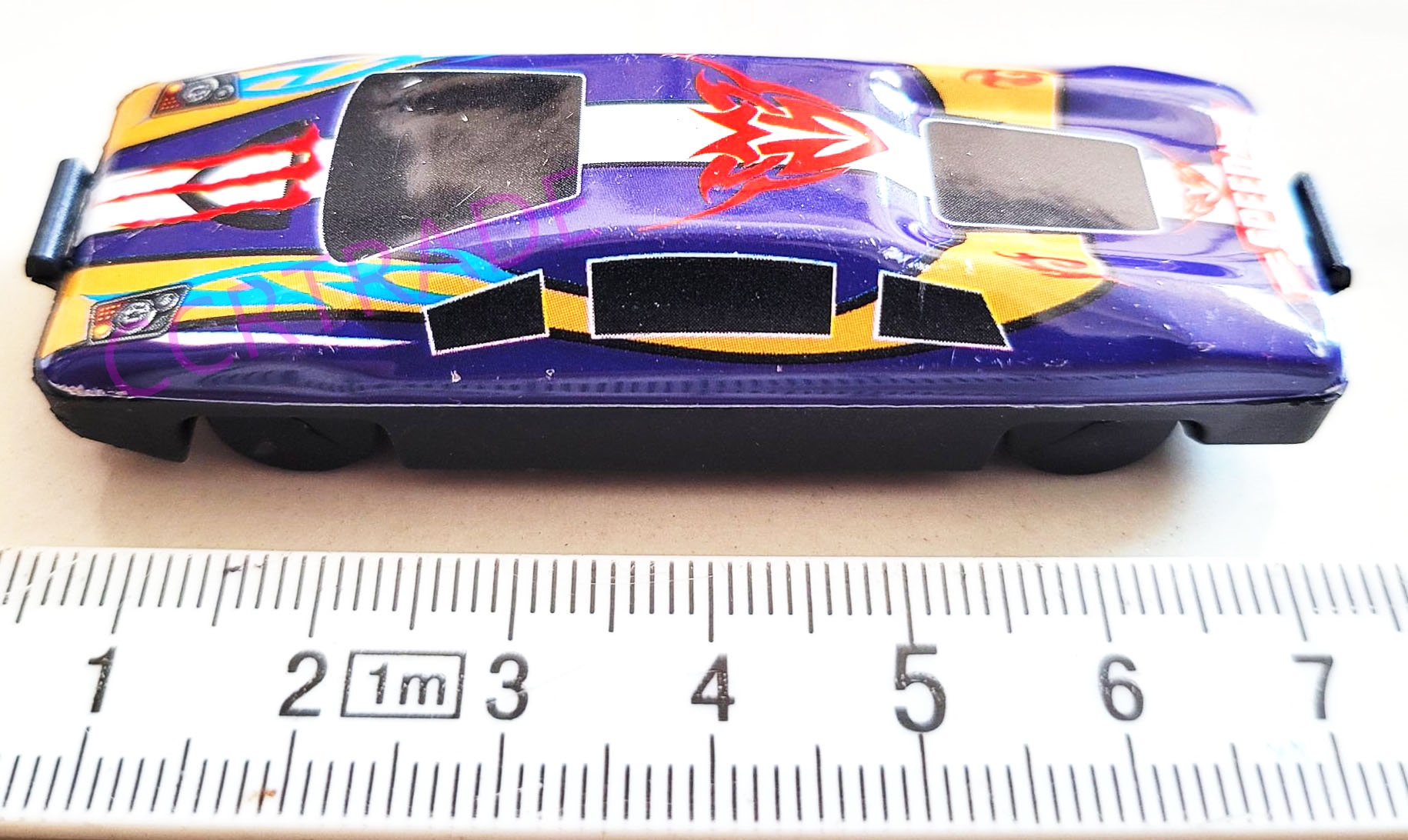 เซ็ทรถแข่งเหล็ก 9 ชิ้นกล่อง 9x27 ซม.(1x3)