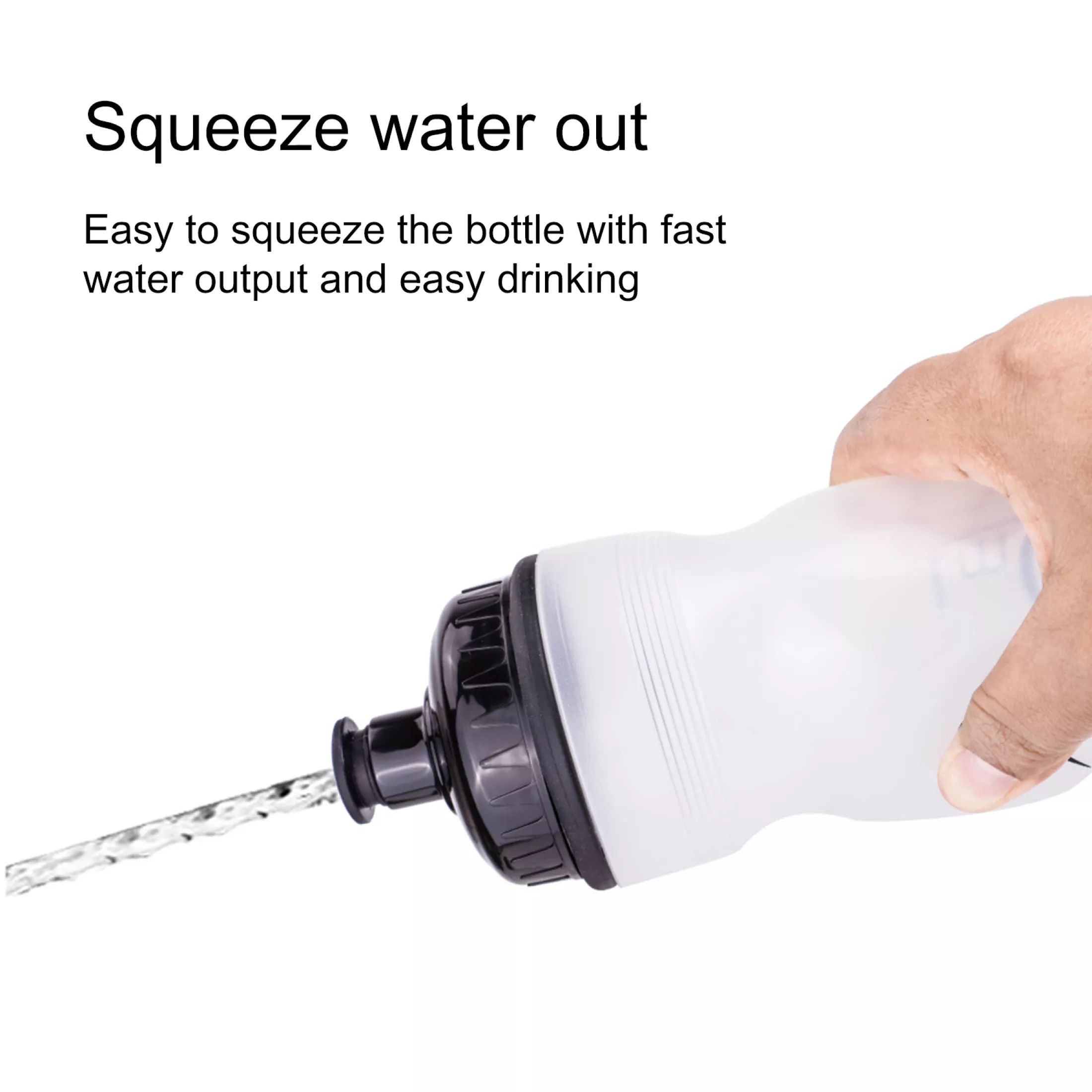 ขวดน้ำปั่นจักรยานแบบใส ขวดบีบง่าย 750ml ยี่ห้อ ZTTO