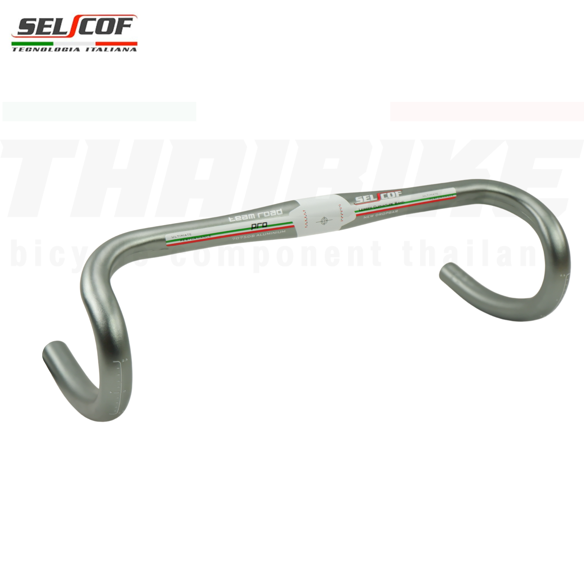 แฮนด์จักรยานเสือหมอบอลูมิเนียม 7075 SELCOF KP03 งานไต้หวัน