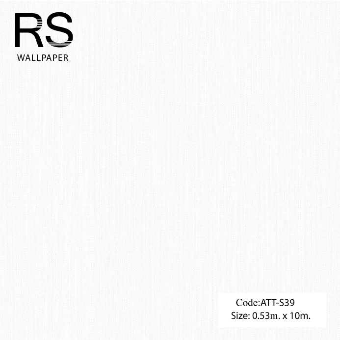 วอลเปเปอร์เทกเจอร์เส้นประแนวตั้งสีเงินพื้นสีขาวอมเทา ATT-S39