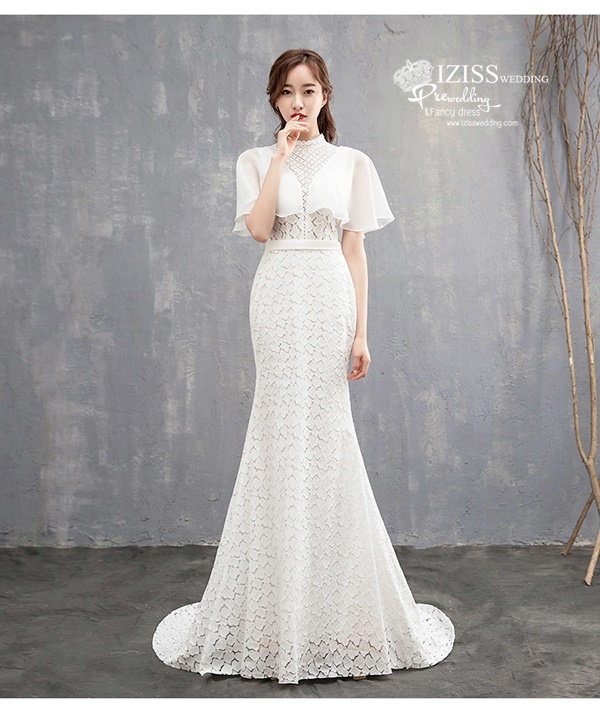 BR371 **พรีออเดอร์**ชุดแต่งงาน&ชุดเจ้าสาวแนวเรียบหรู สีขาวเกรดพรีเมี่ยม น่ารัก สวยโดดเด่นไม่ซ้ำใคร
