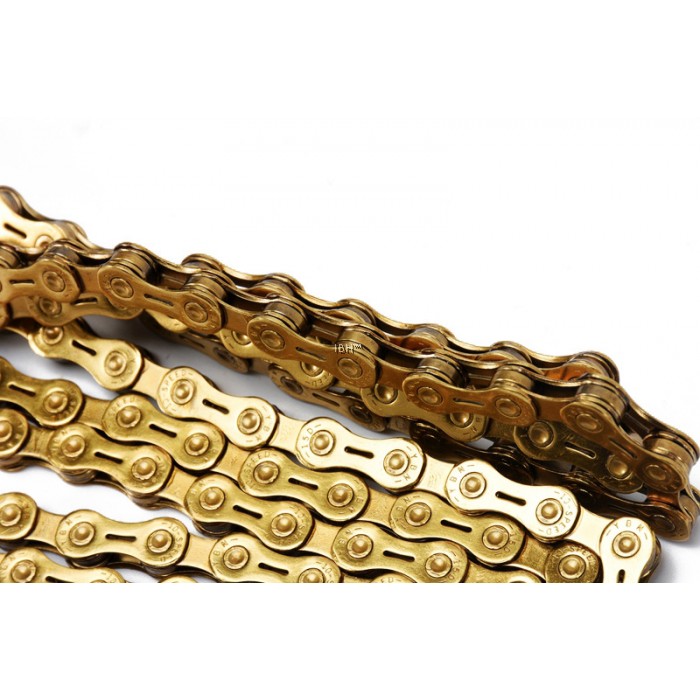 โซ่จักรยาน YBN 10/11spd. สีทอง 116L Ti-N Gold SLA 11 for SHIMANO, CAMPAGNOLO AND SRAM