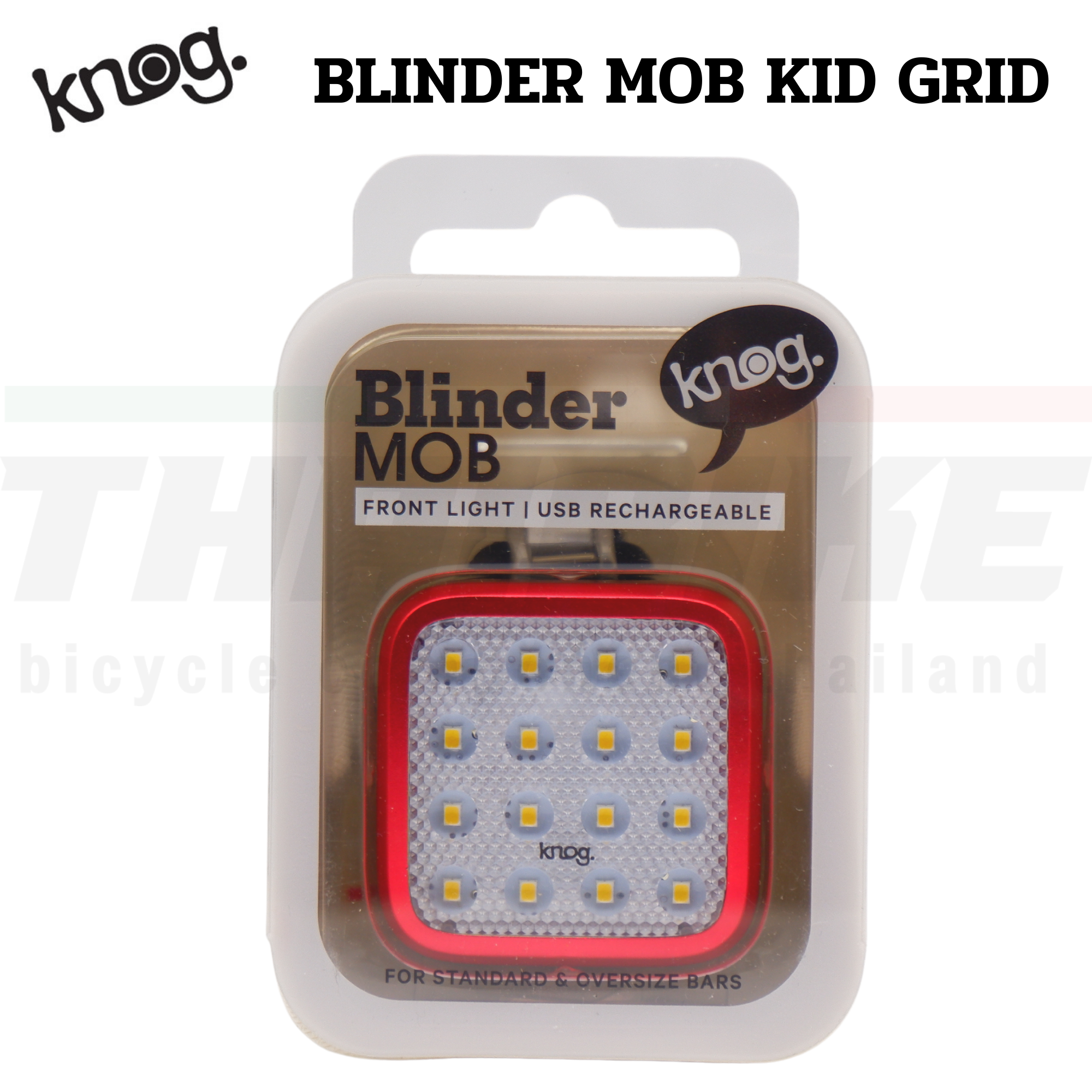 ไฟจักรยาน ไฟท้าย ไฟหน้า ไบเดอร์ม๊อบคิตกริ๊ด BLINDER MOB KID GRID, 16 หลอด