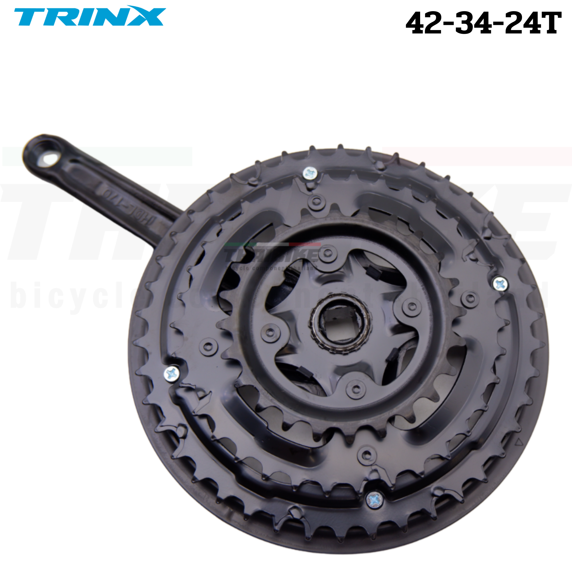 ชุดขาจานจักรยานเสือภูเขา TRINX M136 ขนาด 42-34-24T ขายาว 170มม.