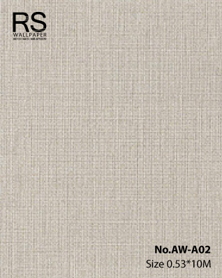 วอลเปเปอร์ลายผ้า สีน้ำตาลเทา No.AW-A02