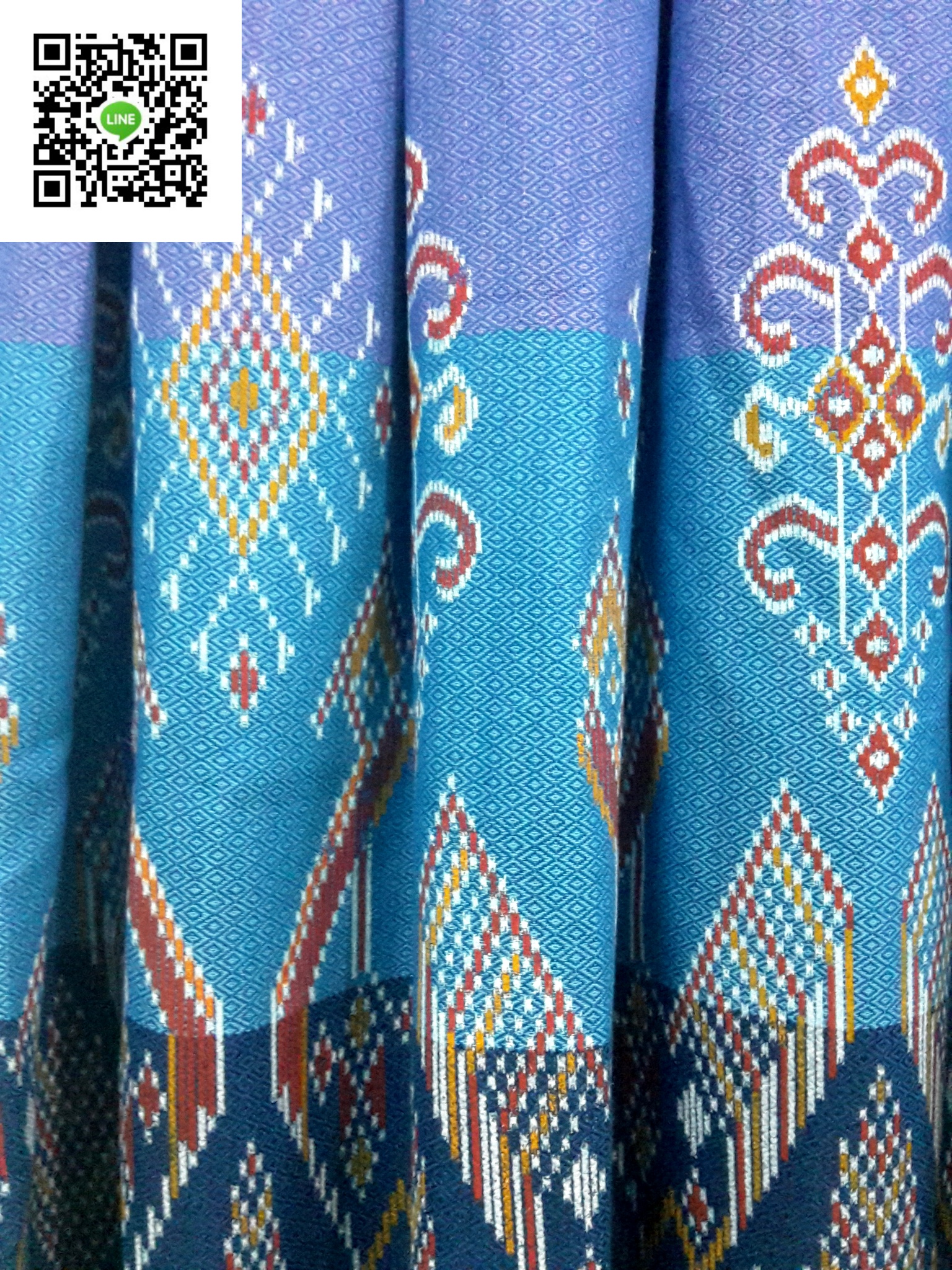 กระโปรงผ้าไทยสำเร็จรูป กระโปรงผ้าไทยผ้าฝ้ายมัดมัดหมี่ กระโปรงผ้าฝ้ายทรงทวิทยาว