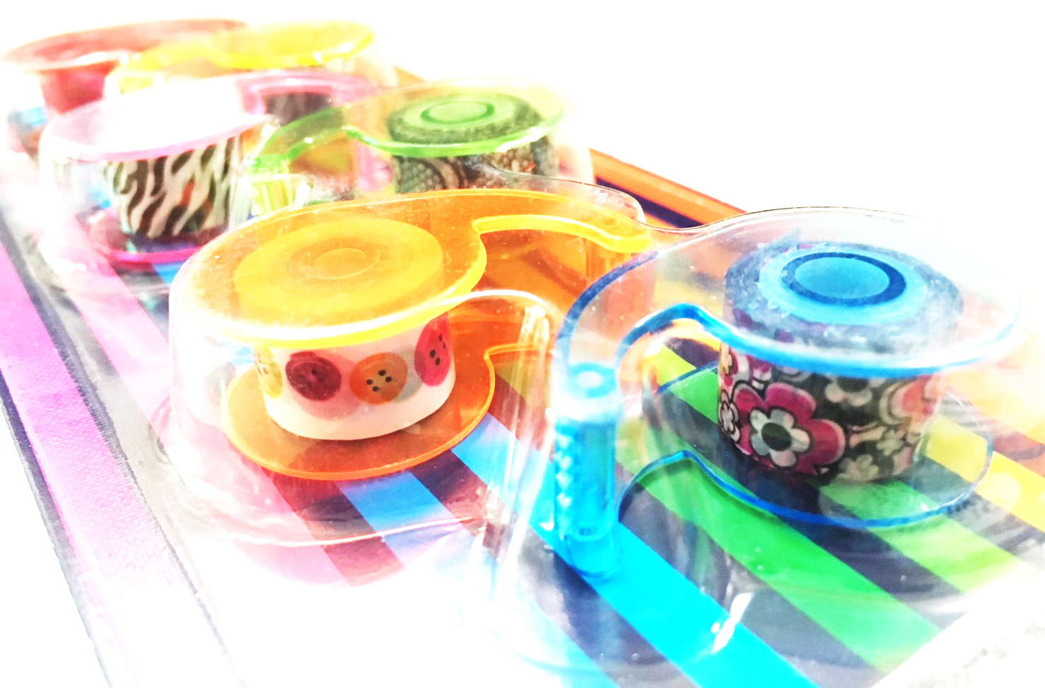 มินิเทปลายการ์ตูน หน้า 13 มิล 6 ชิ้นแผง