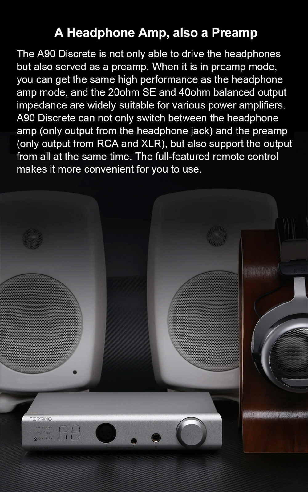 ขาย Topping A90D Fully Discrete Balanced Headphone Amplifer