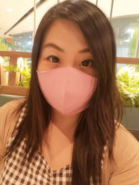 หน้ากากอนามัย 3D หน้ากากผ้า 2 ชั้น มีช่องใส่แผ่นกรอง แม่ค้าเย็บเองคะ