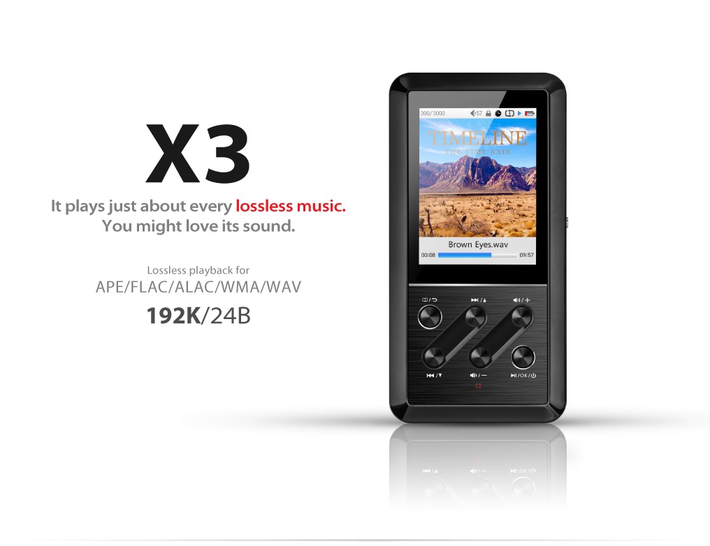 ขายFiiO X3 สุดยอดDAP+ Music Player ระดับเทพรองรับ ไฟล์Lossless มากที่สุด ใช้Wolfson WM8740 + ภาคแอมป์ของ E17 รองรับไฟล์สูงถึง 192k/24b