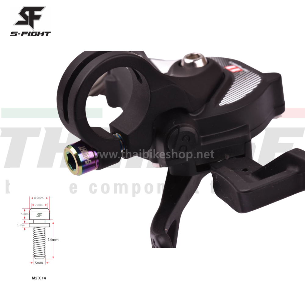 น็อตไทเทเนี่ยม Titanium s-fight ใส่จักรยาน M5X14 M5X18 M6X18 M6X20 M6X30