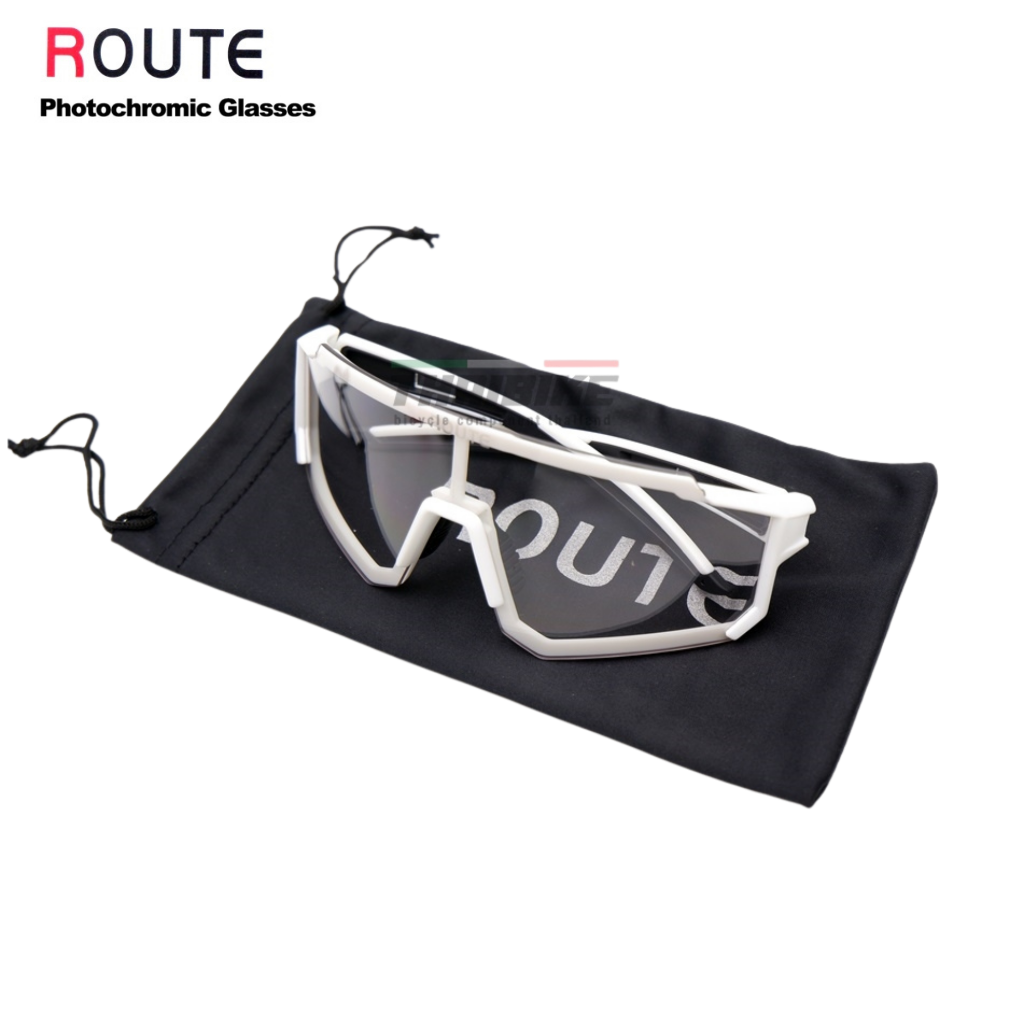 เลนส์ปรับแสงออโต้ แว่นตาปั่นจักรยาน ยี่ห้อ ROUTE photochromic by JAVA