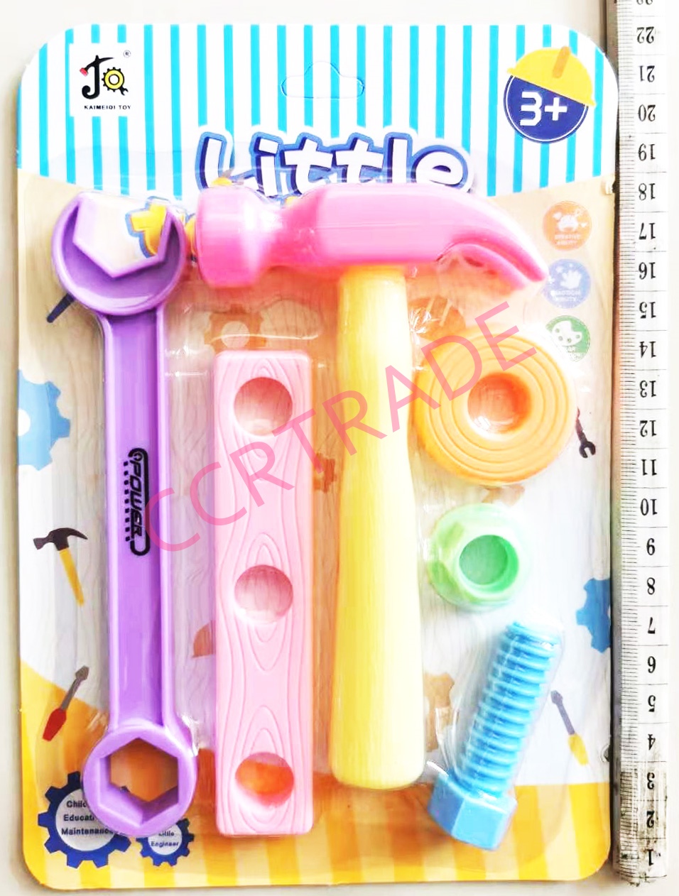 ชุดเครื่องมือช่างสีหวานแผง 22 ซม.