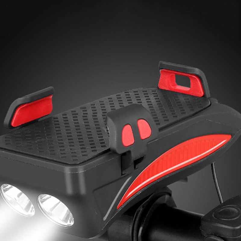 ไฟหน้า+ยึดมือถือ+powerbank+usb+แตร THAIBIKE ติดจักรยาน