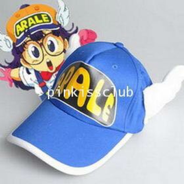 หมวกอาราเล่มีปีก + แว่นตาไร้เลนส์ พร้อมส่ง สตอกแน่น