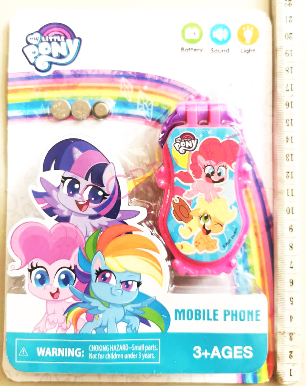 โทรศัพท์ม้าโพนี่ มีเสียง มีไฟแผง 13x19 ซม.(ลิขสิทธิ์แท้)