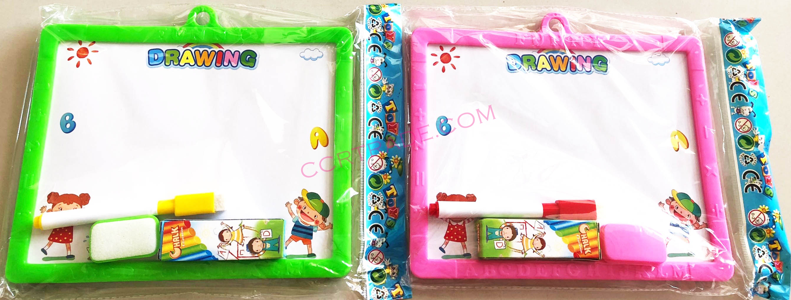 กระดานไวท์บอร์ด+กระดานดำ 2 หน้า 16x20.5 ซม.