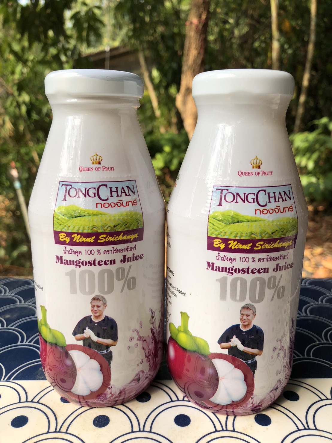 ขายยกลัง 24 ขวด น้ำมังคุดสกัดเข้มข้นแท้ 100% จากสวนทองจันทร์ Tong Chan Natural Mangosteen Juice 100%