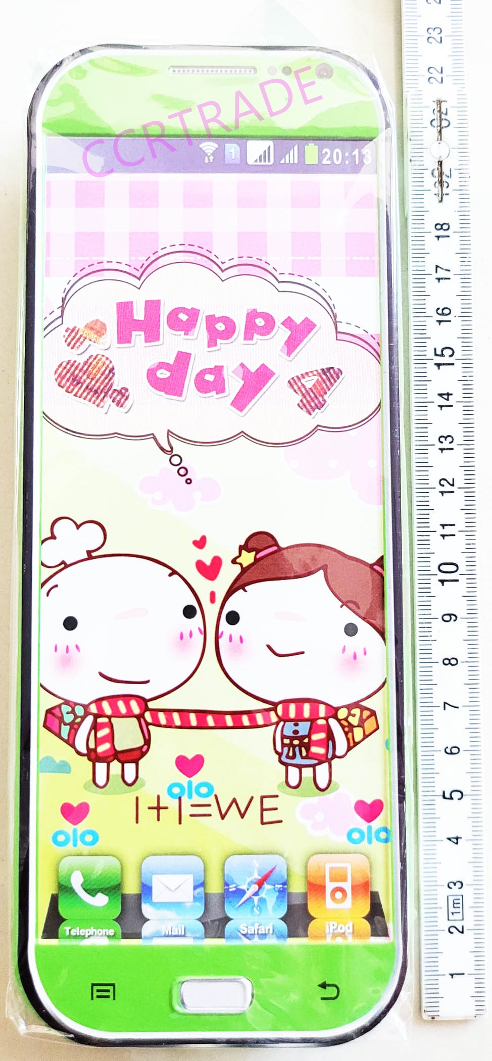 กล่องดินสอเหล็ก 2 ชั้น 20.5 ซม.(มือถือ)