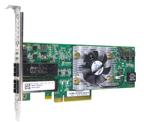 Dell/QLogic QLE8262L 10G FCoE Dual Port SFP+ Low Profile HBA