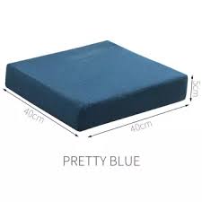 Rehab wheel chair cushions เบาะรองนั่งยางพาราบนรถเข็นผู้ป่วย ป้องกันการเกิดแผลกดทับ ขนาด 40ซม.x40ซม.หนา2นิ้ว ปลอกหนังเทียมกันน้ำ
