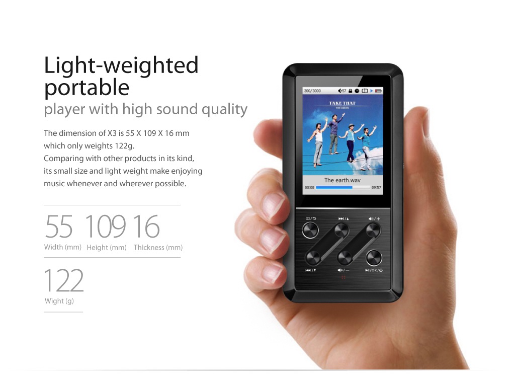 ขายFiiO X3 สุดยอดDAP+ Music Player ระดับเทพรองรับ ไฟล์Lossless มากที่สุด ใช้Wolfson WM8740 + ภาคแอมป์ของ E17 รองรับไฟล์สูงถึง 192k/24b