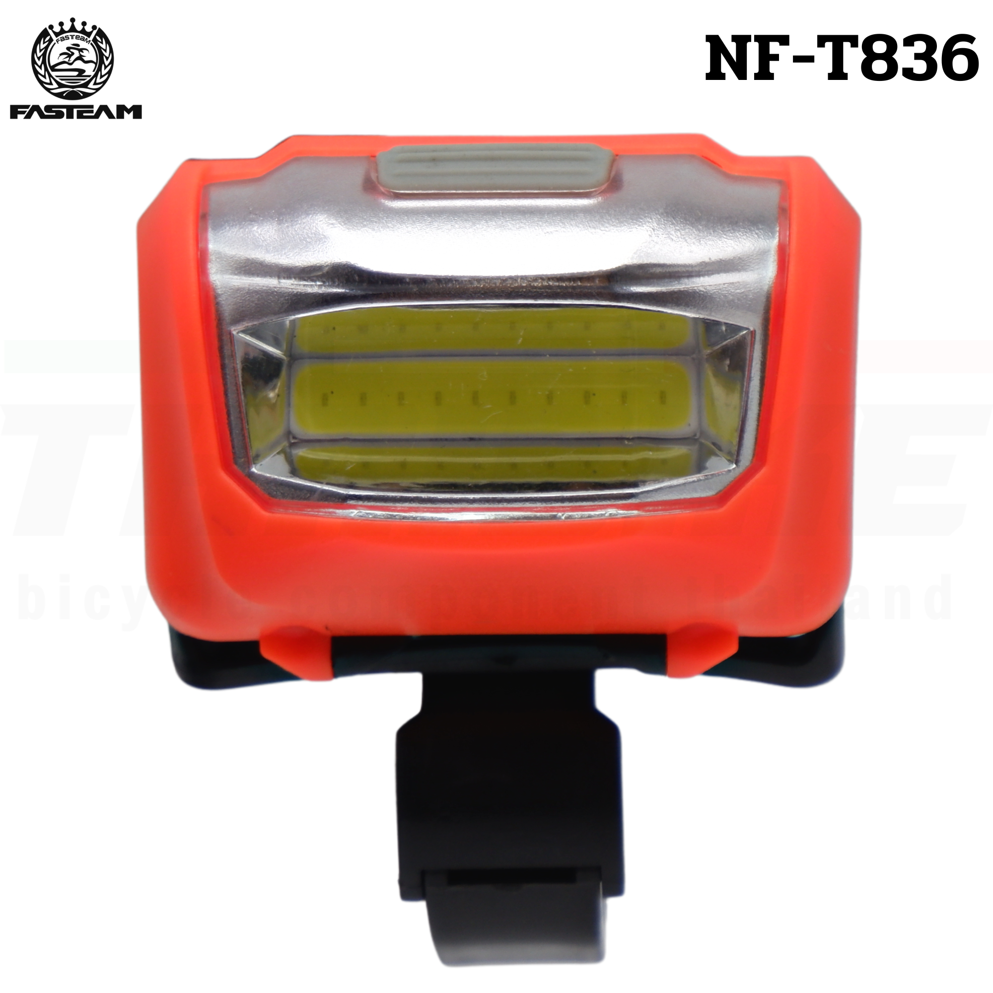 ไฟหน้าจักรยานสีขาว COB NF-T836 ใช้ถ่าน 3A 3 ก้อน