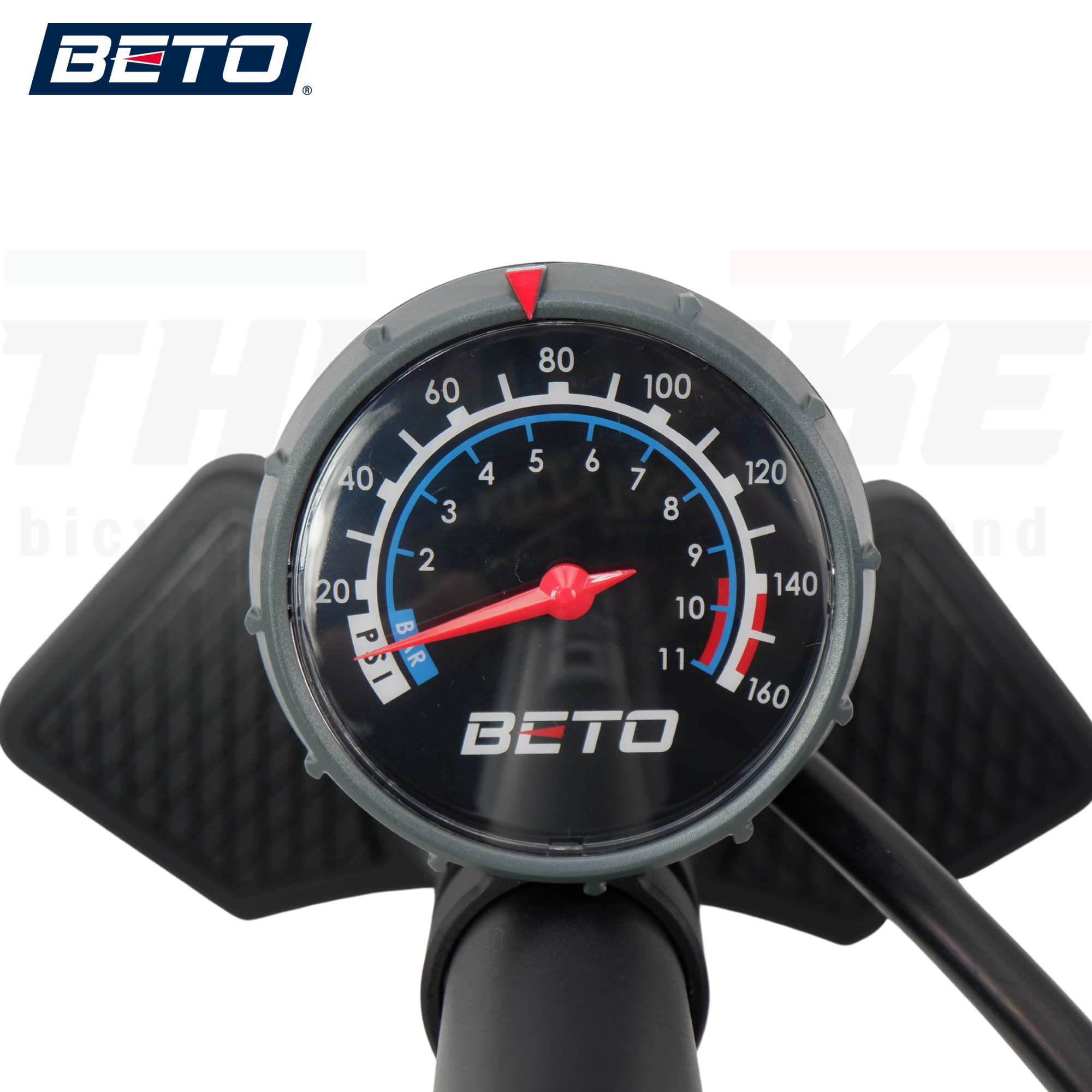 สูบจักรยานแบบตั้งพื้น BETO CMP-155 PG7 สูบได้สองหัว รองรับเสือหมอบ เสือภูเขา