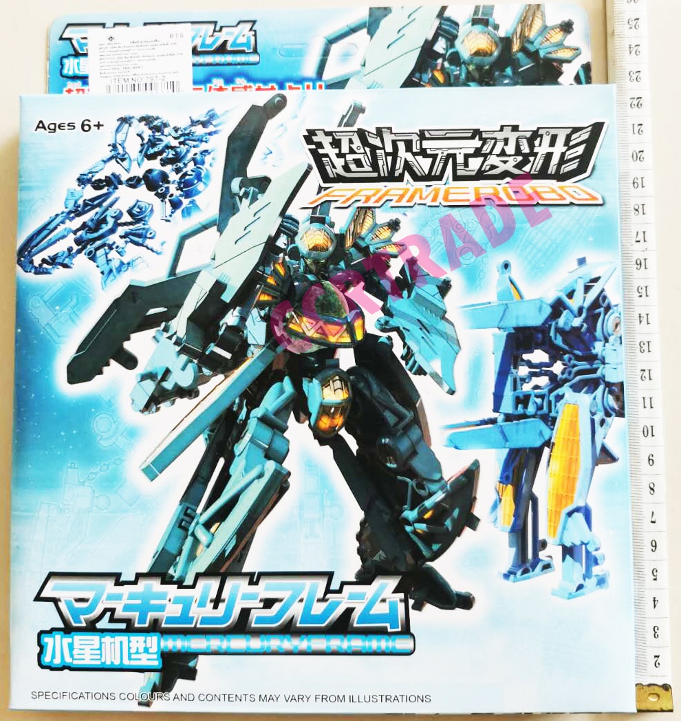 หุ่นยนต์อวกาศตัวต่อกล่อง 21x24.5 ซม.ถาด (1x18)