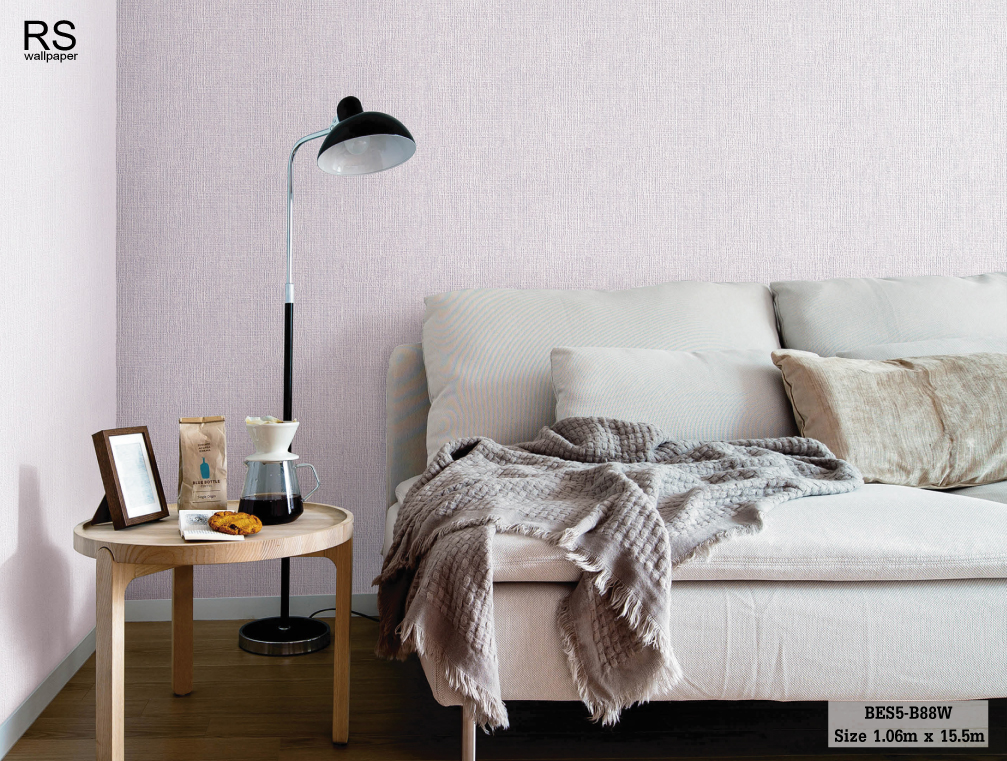 วอลเปเปอร์ สีม่วงอ่อนสว่าง BES5-B88W
